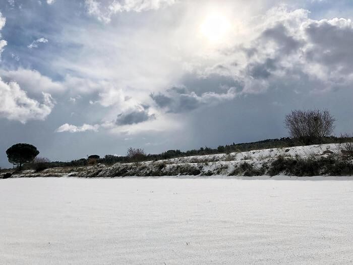 situazione neve in Puglia