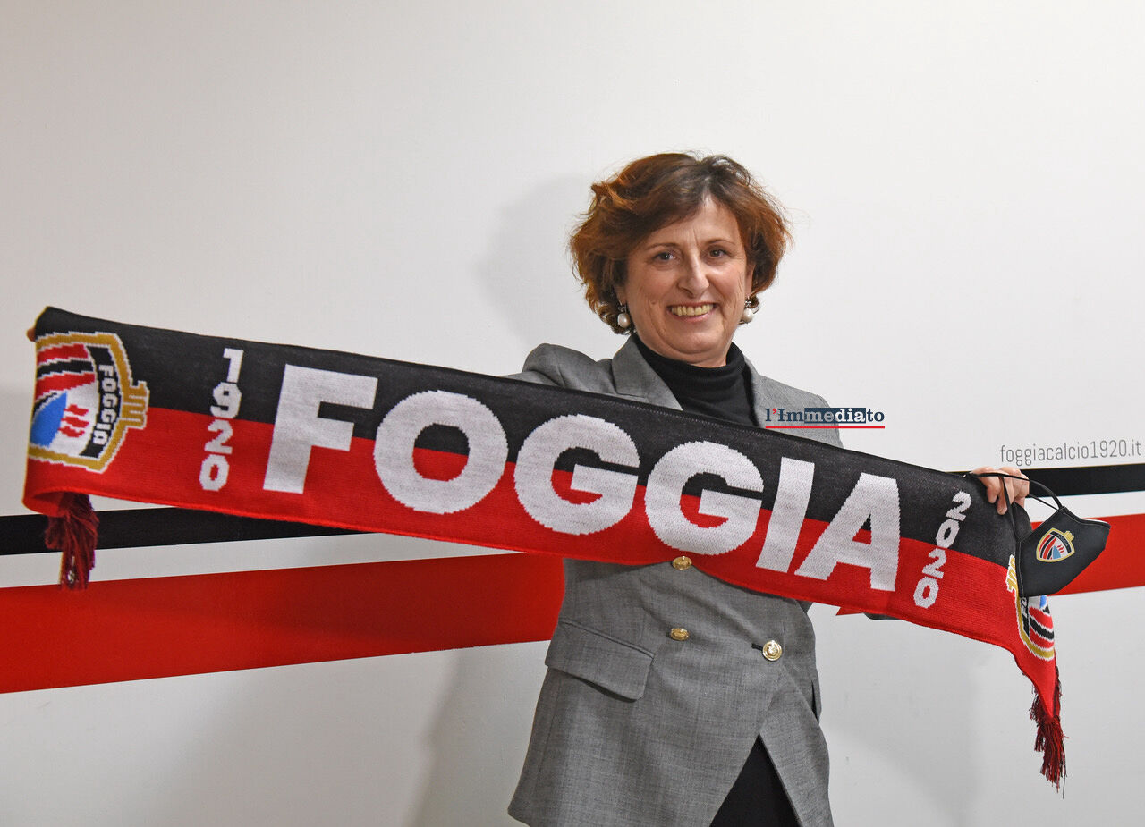 Maria Assunta Pintus la presidente del Foggia calcio
foto Franco Cautillo