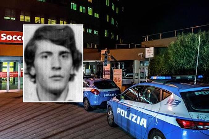 L'esterno dell'Ospedale San Raffaele di Milano dove Ë ricoverato il 79enne ferito ieri alla gola da Antonio Cianci, l'ergastolano in permesso premio che aveva gi‡ ucciso un metronotte e tre carabinieri tra il '74 e il '79, Milano, 10 novembre 2019. ANSA/CARLO COZZOLI/FOTOGRAMMA