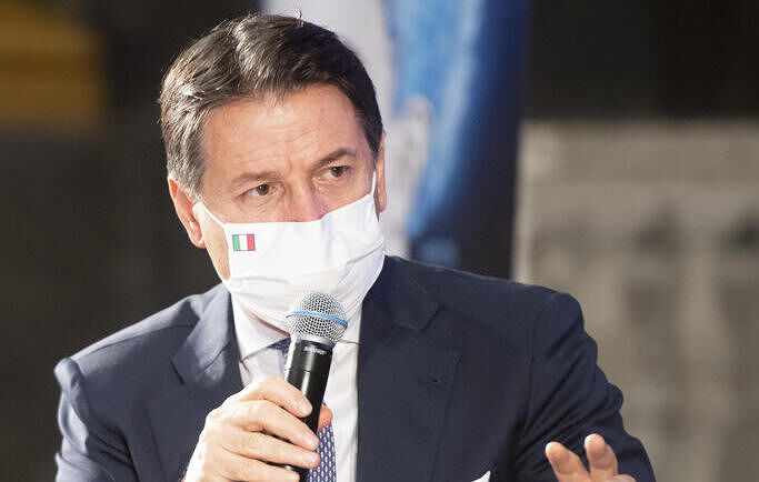 Il presidente del Consiglio Giuseppe Conte al festival di Limes, Genova, 16 ottobre 2020. ANSA/FILIPPO ATTILI UFFICIO STAMPA PALAZZO CHIGI