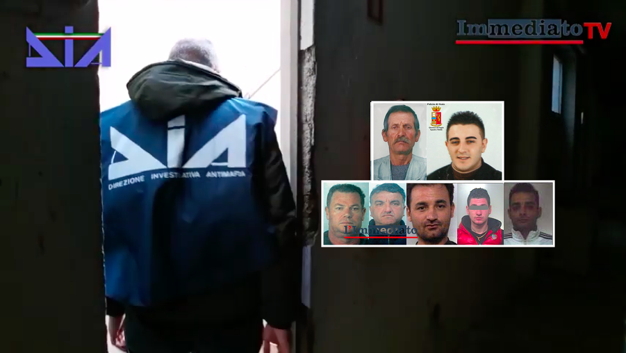 In alto, Ciccillo Li Bergolis e Enzo Miucci; sotto, Libero Frattaruolo (detto "Ruscett"), Matteo Lombardi ("Lombardone"), Giovanni Prencipe, Raffaele Palena e Danilo Della Malva ("U' Meticcio")