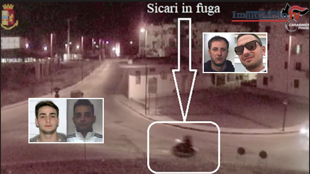 A sinistra, Fabbiano e Della Malva; in alto, a destra, Iannoli e Pecorelli