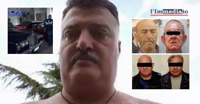 Vincenzo Secondo Melandri; nei riquadri, in alto Lanza e Carella; sotto, Terlizzi ed Errico