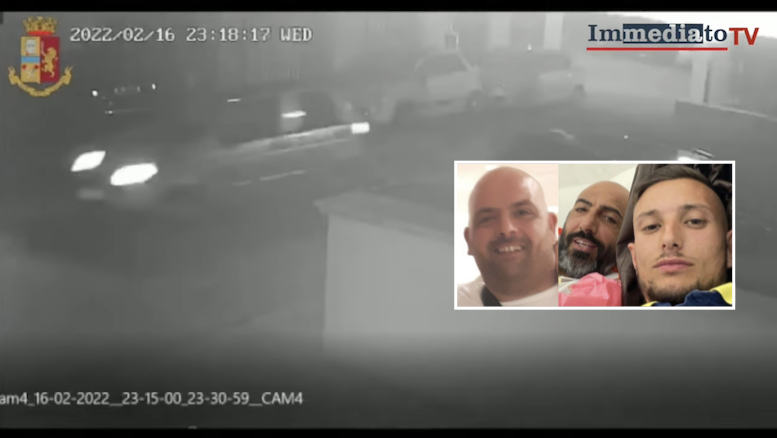 A sinistra, Giuseppe Perdonò; a destra, il selfie di Andrea Carella con il boss Pasquale Moretti, quest'ultimo al 41bis