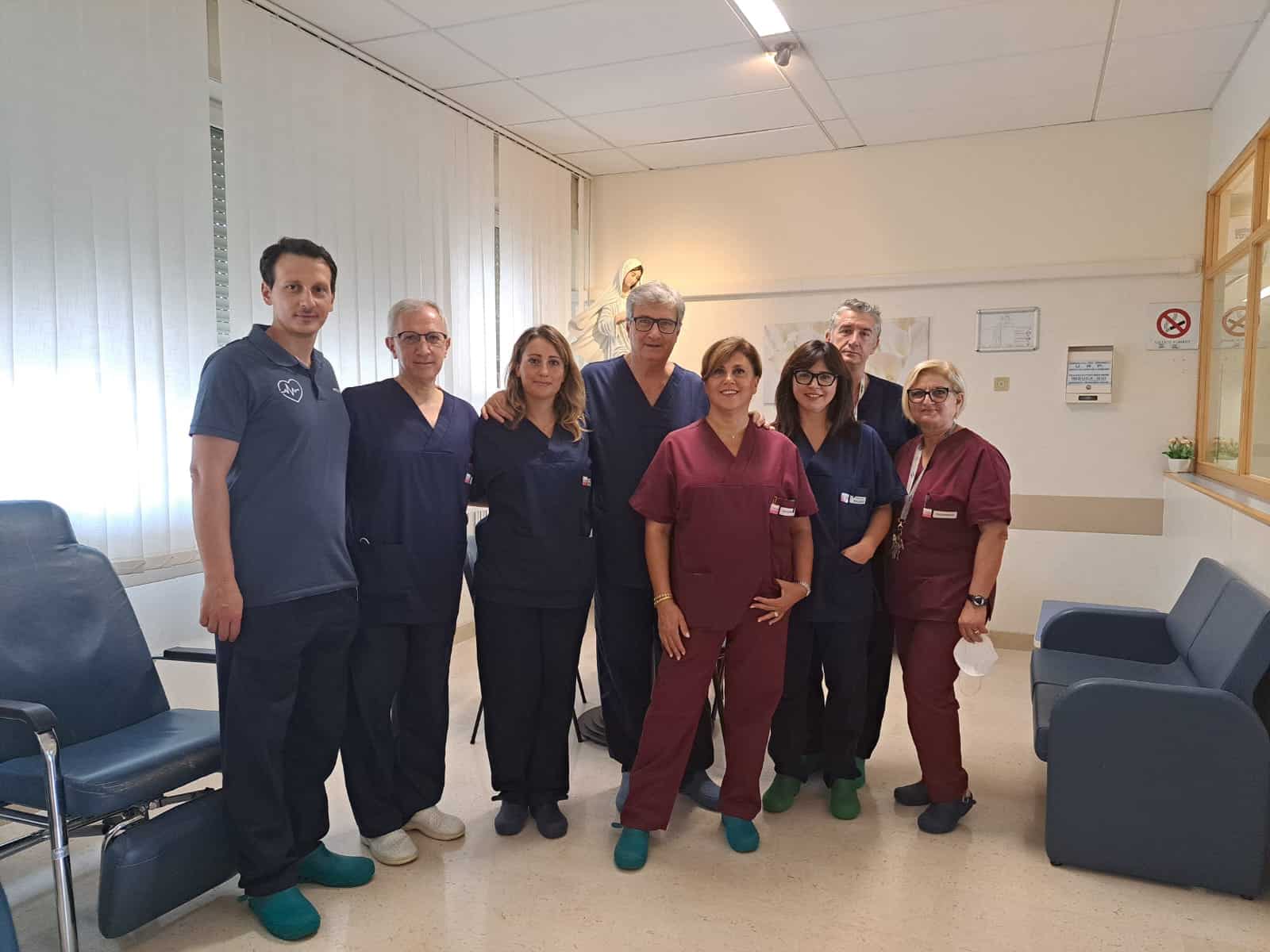 Staff otorinolaringoiatria del Tatarella diretta da Vito Russo