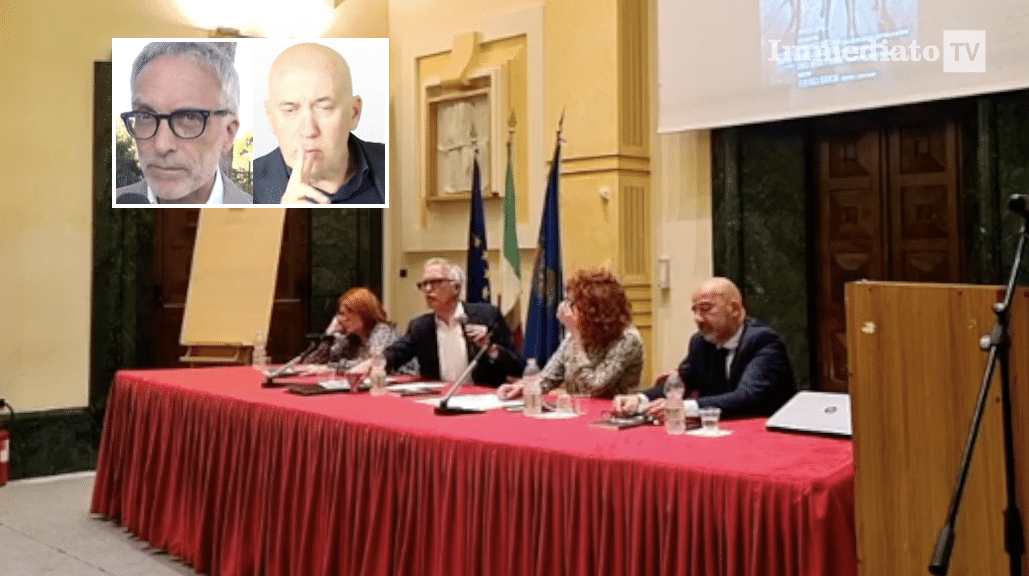 L'incontro di ieri; nel riquadro, Vaccaro e Paciello