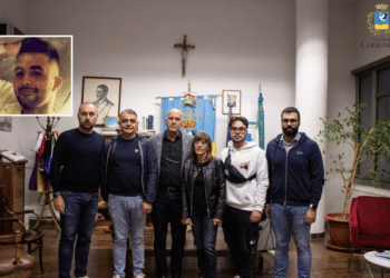 L'incontro in Comune con i genitori di Donato Monopoli; nel riquadro, il compianto giovane di Cerignola