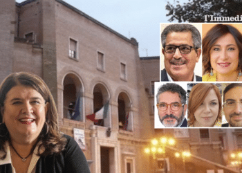 Episcopo; a destra, D'Urso e Luxuria; sotto, Quarato, Marcone e Russo