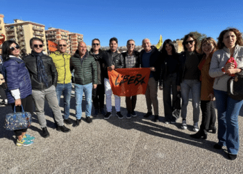 Rotice e i suoi alla manifestazione di Libera