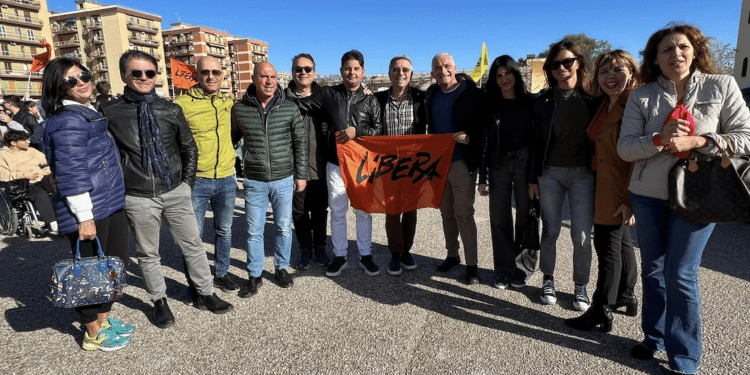 Rotice e i suoi alla manifestazione di Libera