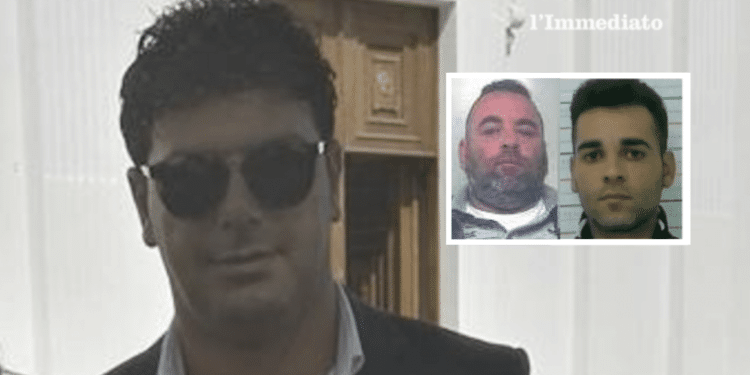 Francesco Scirpoli; nel riquadro, Antonio e Andrea Quitadamo