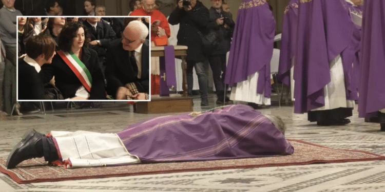 L'ordinazione di Ferretti; nel riquadro, la sindaca di Bovino Stefania Russo