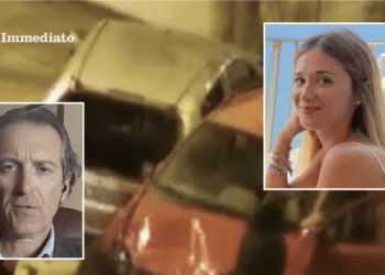Sodrio e Camilla Di Pumpo; sullo sfondo, l'incidente di via Matteotti