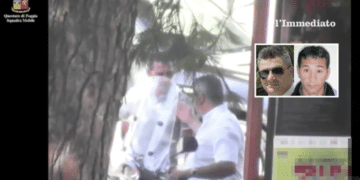 Tolonese e Sinesi ripresi dalla polizia nel 2012; nel riquadro, "Lo zio" e "Rafanill"