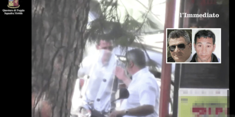 Tolonese e Sinesi ripresi dalla polizia nel 2012; nel riquadro, "Lo zio" e "Rafanill"