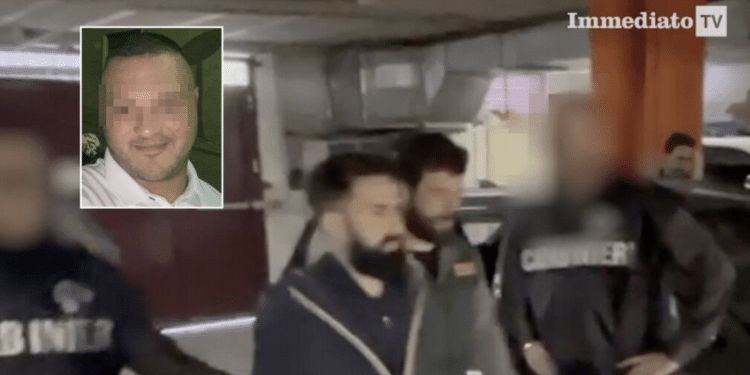 L'arresto di Troiano; nel riquadro, Scirpoli