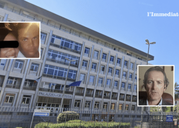Dell'Anno e Di Fiore; a destra, Sodrio; sullo sfondo, la Corte d'Appello di Bari