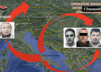 A sinistra, Villani; a destra, F. Delli Carri, Cupo e Aghilar