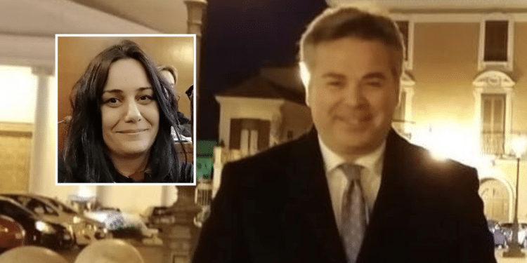 Franco Landella; nel riquadro, Lucia Aprile