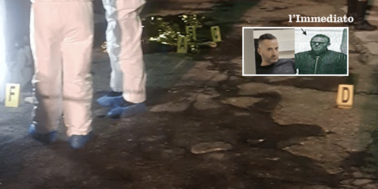 Omicidio Ricucci; nel riquadro, Raduano e Ricucci