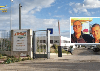 La sede di Ase; nel riquadro, Michele e Raffaele Fatone