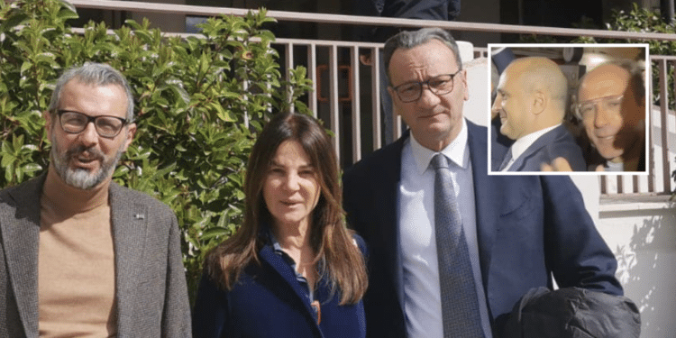 La Salandra, Fallucchi e De Leonardis; nel riquadro, D'Attis e Dell'Erba