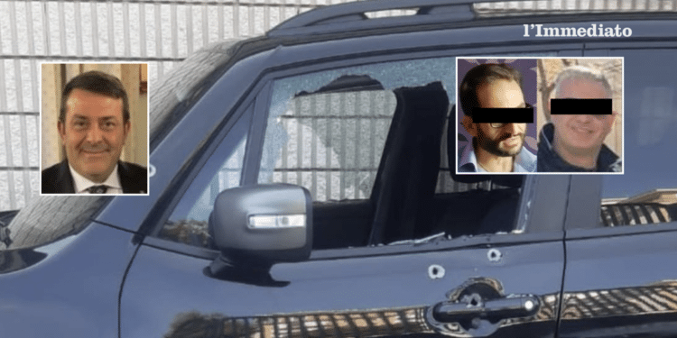 Canonico, Lombardi e Delli Carri; l'auto di Di Pasquale