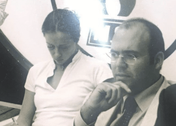 Una vecchia immagine con Giorgia Meloni e Fabrizio Tatarella