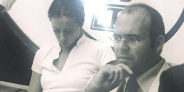 Una vecchia immagine con Giorgia Meloni e Fabrizio Tatarella