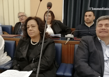 Stefania Rignanese e Pasquale Cataneo; dietro, Pontone, Palmieri e Buenza