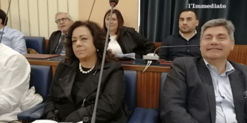 Stefania Rignanese e Pasquale Cataneo; dietro, Pontone, Palmieri e Buenza
