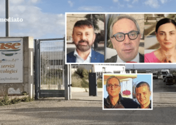 Da sinistra, Centola, Leone e Murgolo; sotto, i Fatone