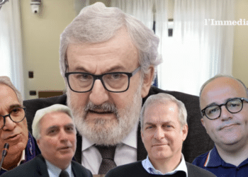 Da sinistra, Pisicchio, Grandaliano, Emiliano, Sannicandro e Lerario