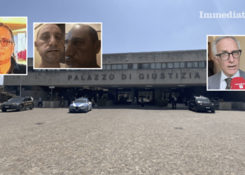 In alto, Fatone e Manzella, quest'ultimo col volto tumefatto per l'aggressione; a destra, il procuratore Vaccaro
