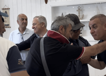 Gatta e Galli con i pescatori