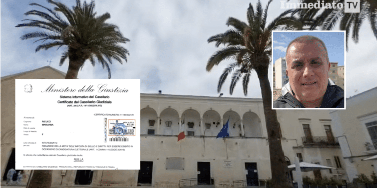 Ugo Galli; a sinistra, il casellario di Marianna Ricucci