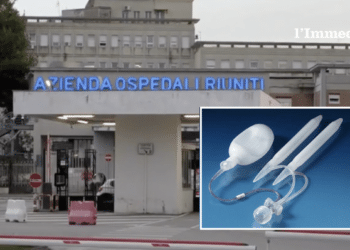 Il Riuniti di Foggia; nel riquadro, un esempio di protesi peniena