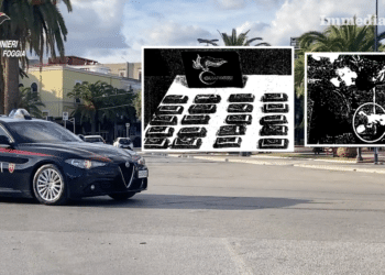 Un'immagine tratta dal video dei cc; nei riquadri, i panetti di droga e una fase dello spaccio