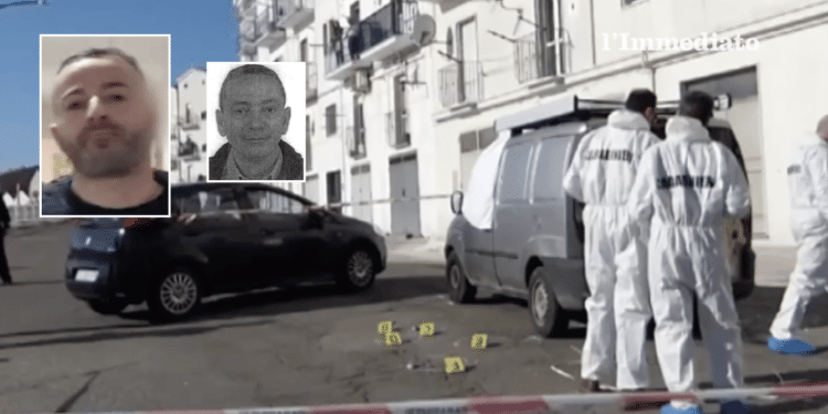 Omicidio Silvestri; nei riquadri, Raduano e Lombardi