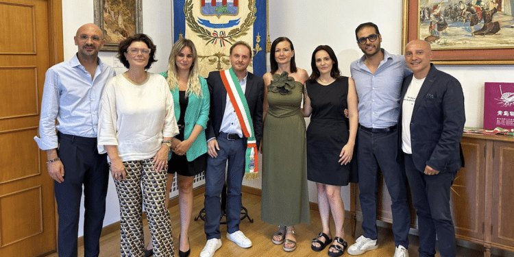 Da sinistra, Mansueto, Simone, Delle Rose, La Marca, Valente, Valentino, Gentile e Schiavone