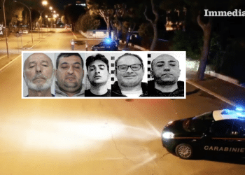 Rocco Moretti, Alessandro Aprile, Rocco Moretti junior, Franco Tizzano e Leonardo Lanza