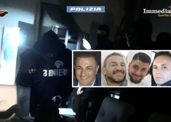 Enzo Miucci, il fratello Dino, Raffaele Palena e Lorenzo Scarabino