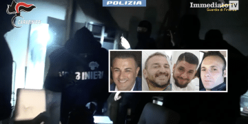 Enzo Miucci, il fratello Dino, Raffaele Palena e Lorenzo Scarabino