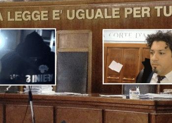 Un'immagine del blitz Mari e Monti; a destra, l'avvocato Arena