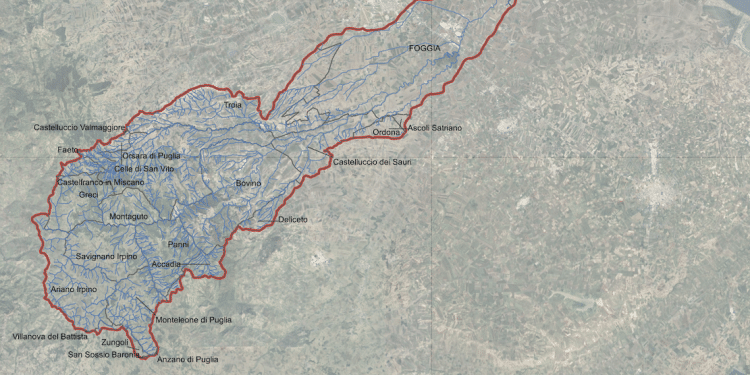 Bacino idrografico del Torrente Cervaro