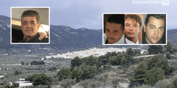 A sinistra, Notarangelo; a destra, Armiento, Iaconeta e Simone
