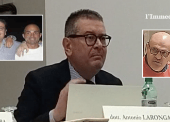 Laronga; a sinistra, Zingariello e Caterino; a destra, Carbone