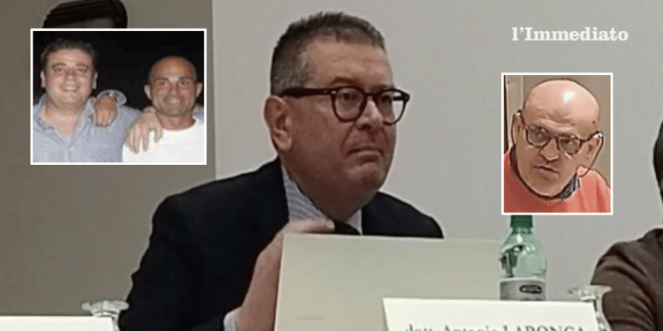 Laronga; a sinistra, Zingariello e Caterino; a destra, Carbone