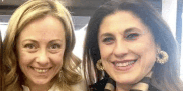 Giorgia Meloni e Rita Montrone