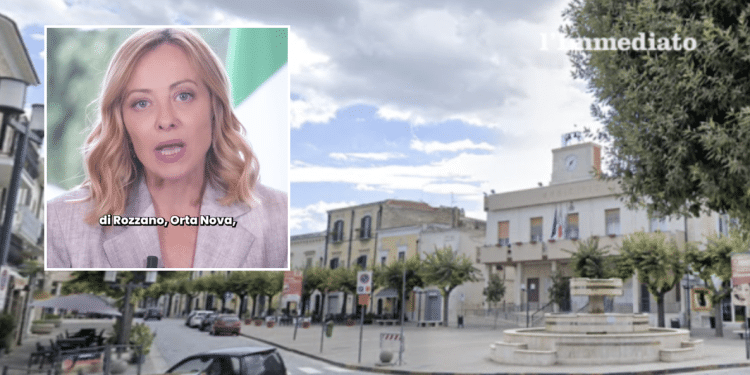 Giorgia Meloni e il Comune di Orta Nova